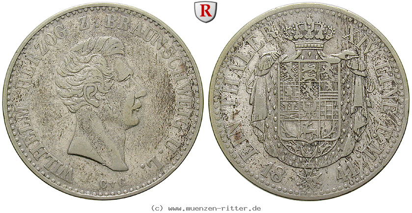 Klicken Sie auf das Bild um es auf Ihrem Rechner zu speichern braunschweig-wilhelm-taler/29307.jpg