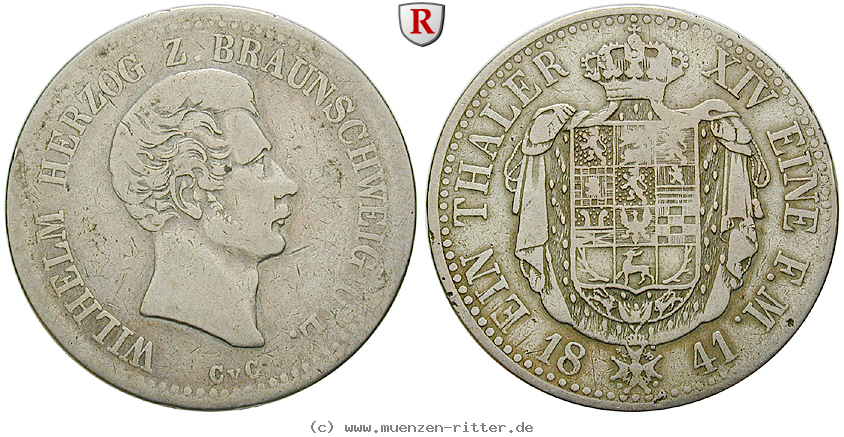 Klicken Sie auf das Bild um es auf Ihrem Rechner zu speichern braunschweig-wilhelm-taler/69982.jpg