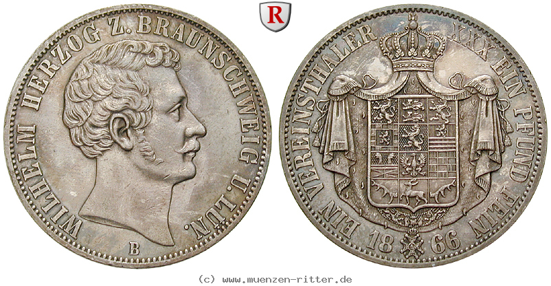 Klicken Sie auf das Bild um es auf Ihrem Rechner zu speichern braunschweig-wilhelm-vereinstaler/26869.jpg