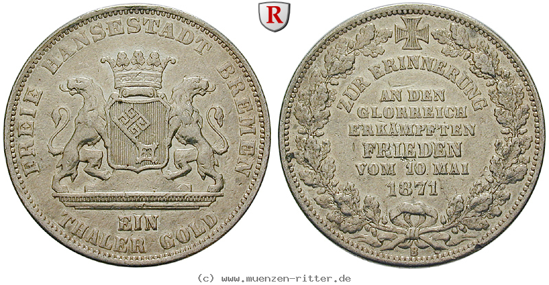 Klicken Sie auf das Bild um es auf Ihrem Rechner zu speichern bremen-stadt-taler-gold/61368.jpg