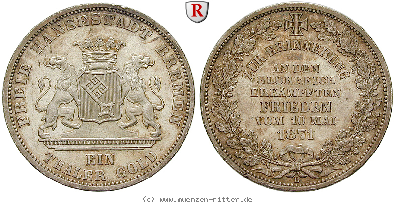 Klicken Sie auf das Bild um es auf Ihrem Rechner zu speichern bremen-stadt-taler-gold/80472.jpg