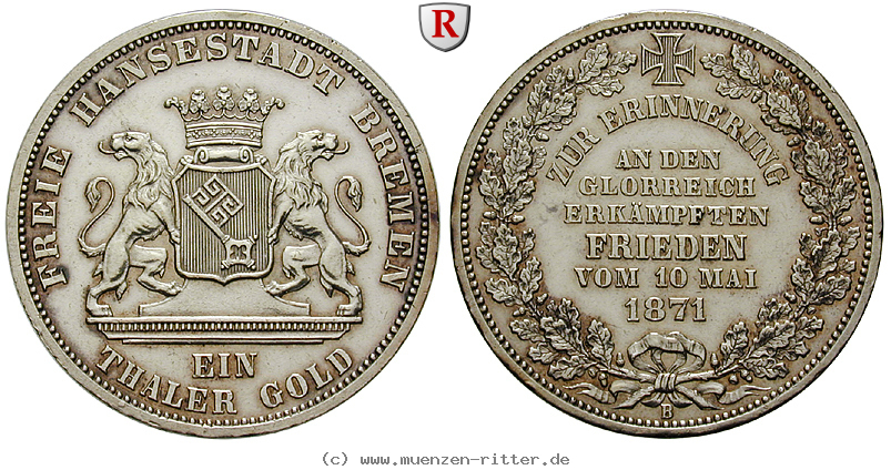 Klicken Sie auf das Bild um es auf Ihrem Rechner zu speichern bremen-stadt-taler-gold/85075.jpg
