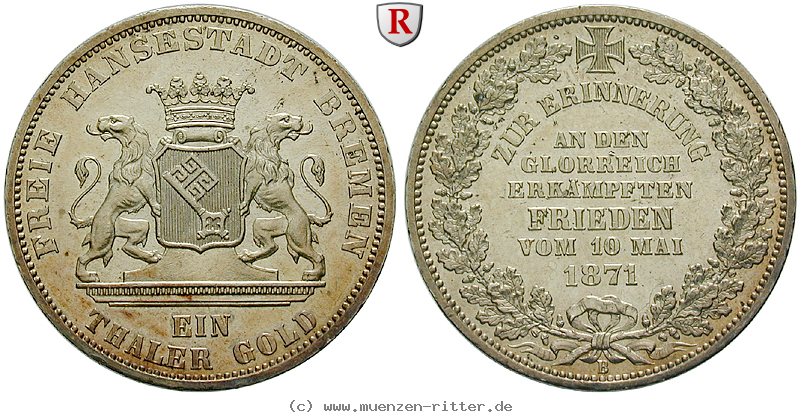Klicken Sie auf das Bild um es auf Ihrem Rechner zu speichern bremen-stadt-taler-gold/88186.jpg