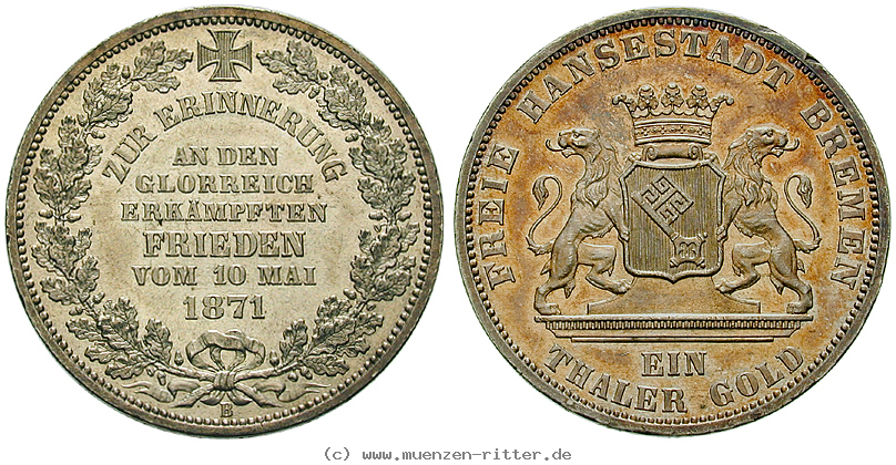 Klicken Sie auf das Bild um es auf Ihrem Rechner zu speichern bremen-stadt-taler-gold/eadt2513.jpg