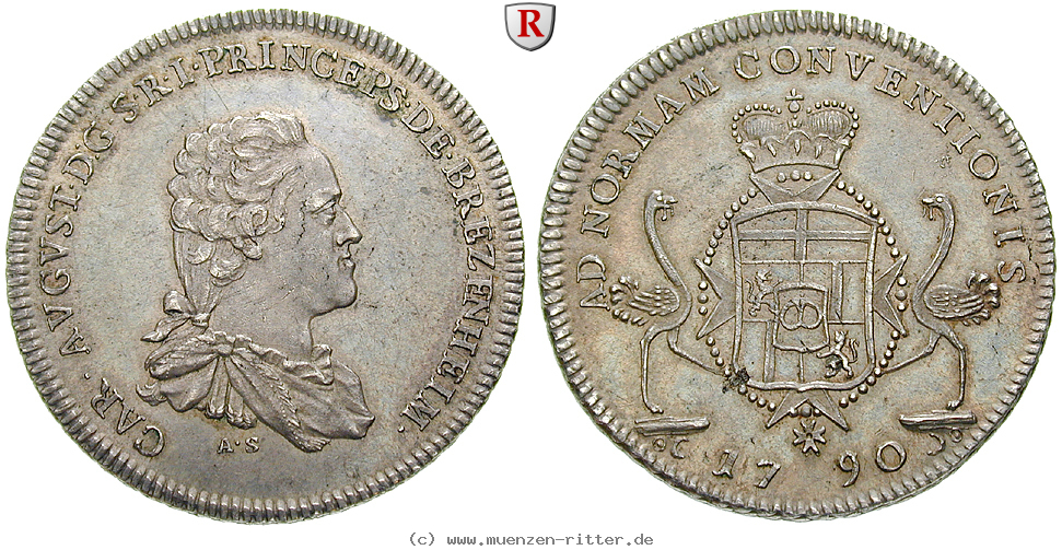 Klicken Sie auf das Bild um es auf Ihrem Rechner zu speichern bretzenheim-fuerstentum-karl-august-konventionstaler/72663a.jpg