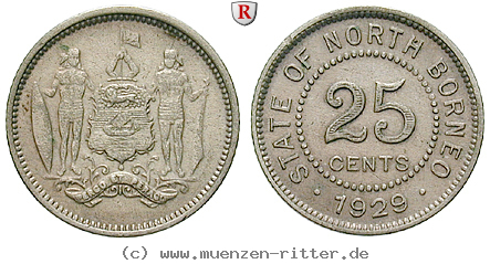 Klicken Sie auf das Bild um es auf Ihrem Rechner zu speichern britisch-nordborneo-25-cents/73803.jpg