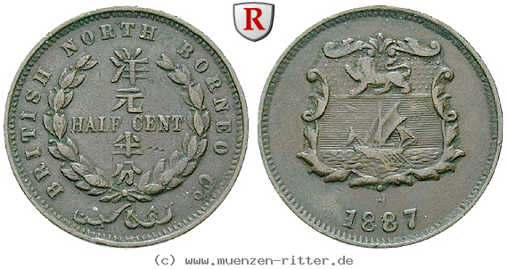 Klicken Sie auf das Bild um es auf Ihrem Rechner zu speichern britisch-nordborneo-britsches-protektorat-1-2-cent/68686.jpg
