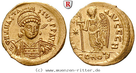 Klicken Sie auf das Bild um es auf Ihrem Rechner zu speichern byzanz-anastasius-i-solidus/25619.jpg
