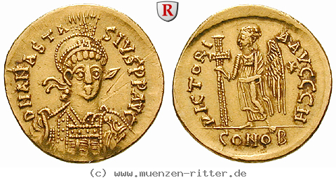 Klicken Sie auf das Bild um es auf Ihrem Rechner zu speichern byzanz-anastasius-i-solidus/54807.jpg
