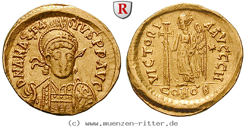 Klicken Sie auf das Bild um es auf Ihrem Rechner zu speichern byzanz-anastasius-i-solidus/90137.jpg