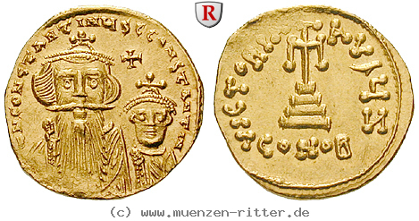 Klicken Sie auf das Bild um es auf Ihrem Rechner zu speichern byzanz-constans-ii-und-constantinus-iv-solidus/40551.jpg
