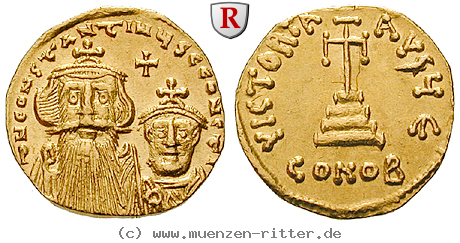 Klicken Sie auf das Bild um es auf Ihrem Rechner zu speichern byzanz-constans-ii-und-constantinus-iv-solidus/40555.jpg