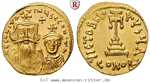 Klicken Sie auf das Bild um es auf Ihrem Rechner zu speichern byzanz-constans-ii-und-constantinus-iv-solidus/40556.jpg