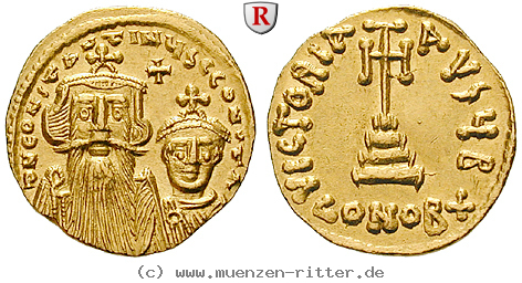 Klicken Sie auf das Bild um es auf Ihrem Rechner zu speichern byzanz-constans-ii-und-constantinus-iv-solidus/40565.jpg