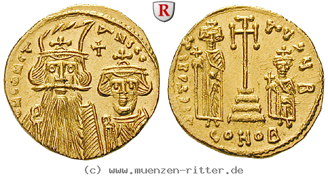 Klicken Sie auf das Bild um es auf Ihrem Rechner zu speichern byzanz-constans-ii-und-constantinus-iv-solidus/40575.jpg