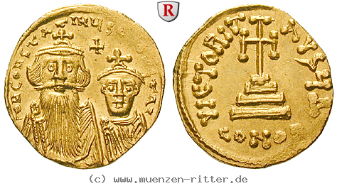 Klicken Sie auf das Bild um es auf Ihrem Rechner zu speichern byzanz-constans-ii-und-constantinus-iv-solidus/54811.jpg