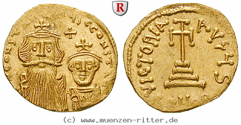 Klicken Sie auf das Bild um es auf Ihrem Rechner zu speichern byzanz-constans-ii-und-constantinus-iv-solidus/54817.jpg