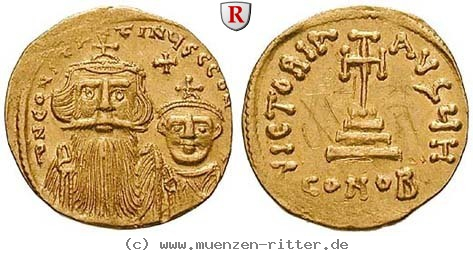 Klicken Sie auf das Bild um es auf Ihrem Rechner zu speichern byzanz-constans-ii-und-constantinus-iv-solidus/81561.jpg