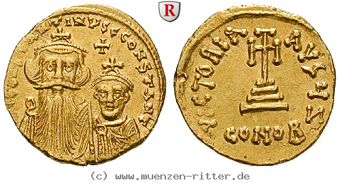 Klicken Sie auf das Bild um es auf Ihrem Rechner zu speichern byzanz-constans-ii-und-constantinus-iv-solidus/95594.jpg