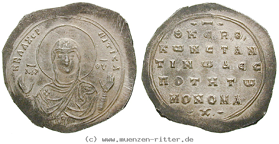 Klicken Sie auf das Bild um es auf Ihrem Rechner zu speichern byzanz-constantinus-ix-2-3-miliaresion/18562.jpg