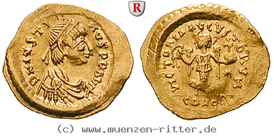 Klicken Sie auf das Bild um es auf Ihrem Rechner zu speichern byzanz-justin-i-tremissis/103261.jpg