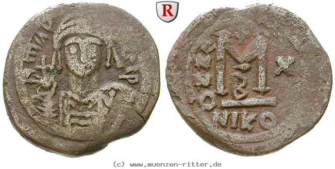 Klicken Sie auf das Bild um es auf Ihrem Rechner zu speichern byzanz-mauricius-tiberius-follis/50563.jpg