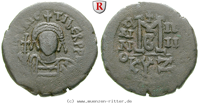 Klicken Sie auf das Bild um es auf Ihrem Rechner zu speichern byzanz-mauricius-tiberius-follis/50587.jpg