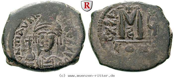 Klicken Sie auf das Bild um es auf Ihrem Rechner zu speichern byzanz-mauricius-tiberius-follis/64295.jpg
