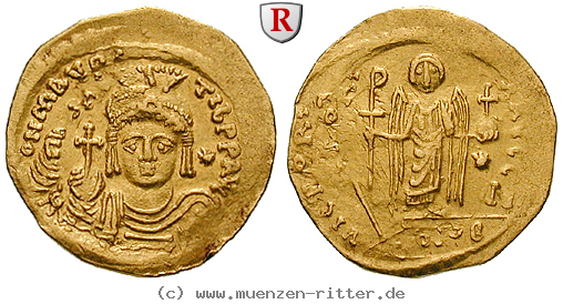 Klicken Sie auf das Bild um es auf Ihrem Rechner zu speichern byzanz-mauricius-tiberius-solidus/101302.jpg