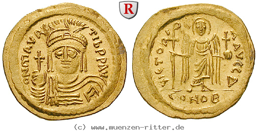 Klicken Sie auf das Bild um es auf Ihrem Rechner zu speichern byzanz-mauricius-tiberius-solidus/31295.jpg