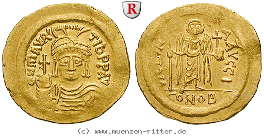 Klicken Sie auf das Bild um es auf Ihrem Rechner zu speichern byzanz-mauricius-tiberius-solidus/87666.jpg