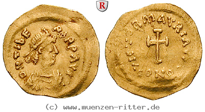 Klicken Sie auf das Bild um es auf Ihrem Rechner zu speichern byzanz-mauricius-tiberius-tremissis/87718.jpg