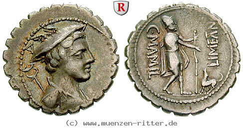 Klicken Sie auf das Bild um es auf Ihrem Rechner zu speichern c-mamilius-limetanus-denar-serratus/54059.jpg