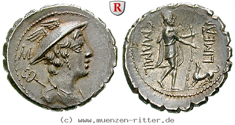 Klicken Sie auf das Bild um es auf Ihrem Rechner zu speichern c-mamilius-limetanus-denar-serratus/93307.jpg