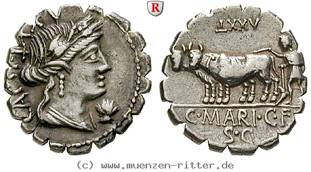 Klicken Sie auf das Bild um es auf Ihrem Rechner zu speichern c-marius-denar-serratus/86584.jpg
