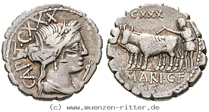 Klicken Sie auf das Bild um es auf Ihrem Rechner zu speichern c-marius-denar-serratus/erom10343.jpg