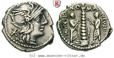 Klicken Sie auf das Bild um es auf Ihrem Rechner zu speichern c-minucius-augurinus-denar/66025.jpg
