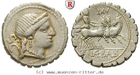 Klicken Sie auf das Bild um es auf Ihrem Rechner zu speichern c-naevius-balbus-denar-serratus/20154.jpg
