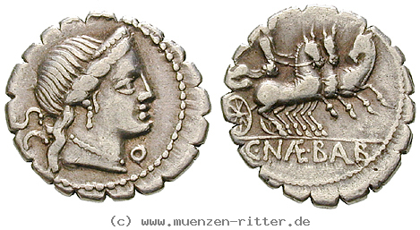 Klicken Sie auf das Bild um es auf Ihrem Rechner zu speichern c-naevius-balbus-denar-serratus/21420.jpg