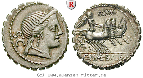 Klicken Sie auf das Bild um es auf Ihrem Rechner zu speichern c-naevius-balbus-denar-serratus/31251.jpg