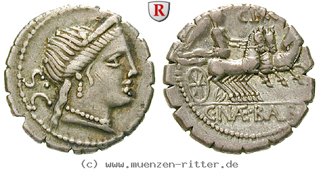 Klicken Sie auf das Bild um es auf Ihrem Rechner zu speichern c-naevius-balbus-denar-serratus/48591.jpg