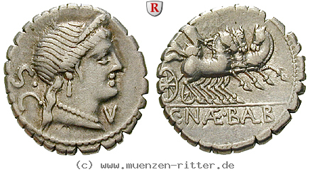 Klicken Sie auf das Bild um es auf Ihrem Rechner zu speichern c-naevius-balbus-denar-serratus/73645.jpg