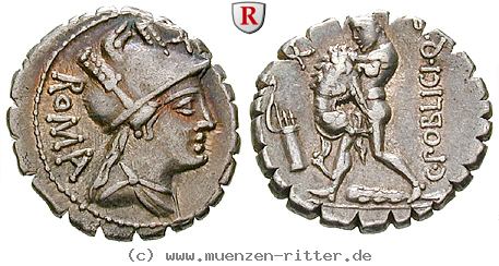 Klicken Sie auf das Bild um es auf Ihrem Rechner zu speichern c-poblicius-denar-serratus/82513.jpg