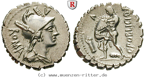 Klicken Sie auf das Bild um es auf Ihrem Rechner zu speichern c-poblicius-denar-serratus/91360.jpg