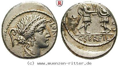 Klicken Sie auf das Bild um es auf Ihrem Rechner zu speichern c-servilius-denar/45114.jpg