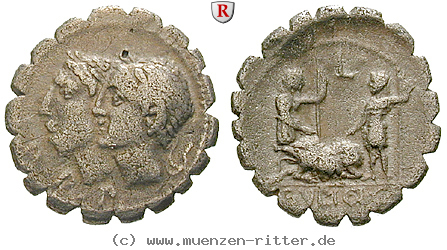 Klicken Sie auf das Bild um es auf Ihrem Rechner zu speichern c-sulpicius-galba-denar-serratus/19634.jpg