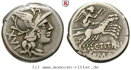 Klicken Sie auf das Bild um es auf Ihrem Rechner zu speichern c-titinius-denar/30511.jpg
