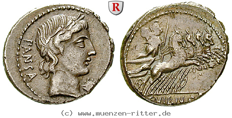Klicken Sie auf das Bild um es auf Ihrem Rechner zu speichern c-vibius-pansa-denar/48842.jpg