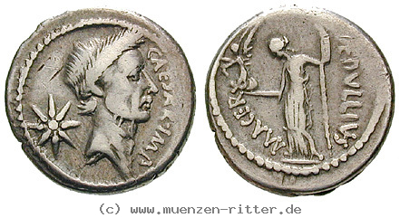 Klicken Sie auf das Bild um es auf Ihrem Rechner zu speichern caius-iulius-caesar-denar/14127.jpg