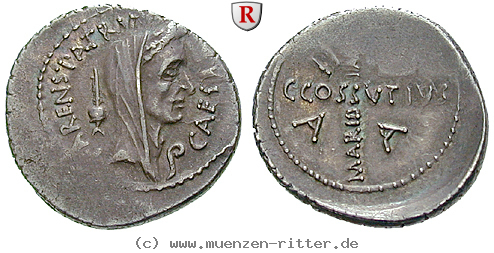 Klicken Sie auf das Bild um es auf Ihrem Rechner zu speichern caius-iulius-caesar-denar/16213.jpg